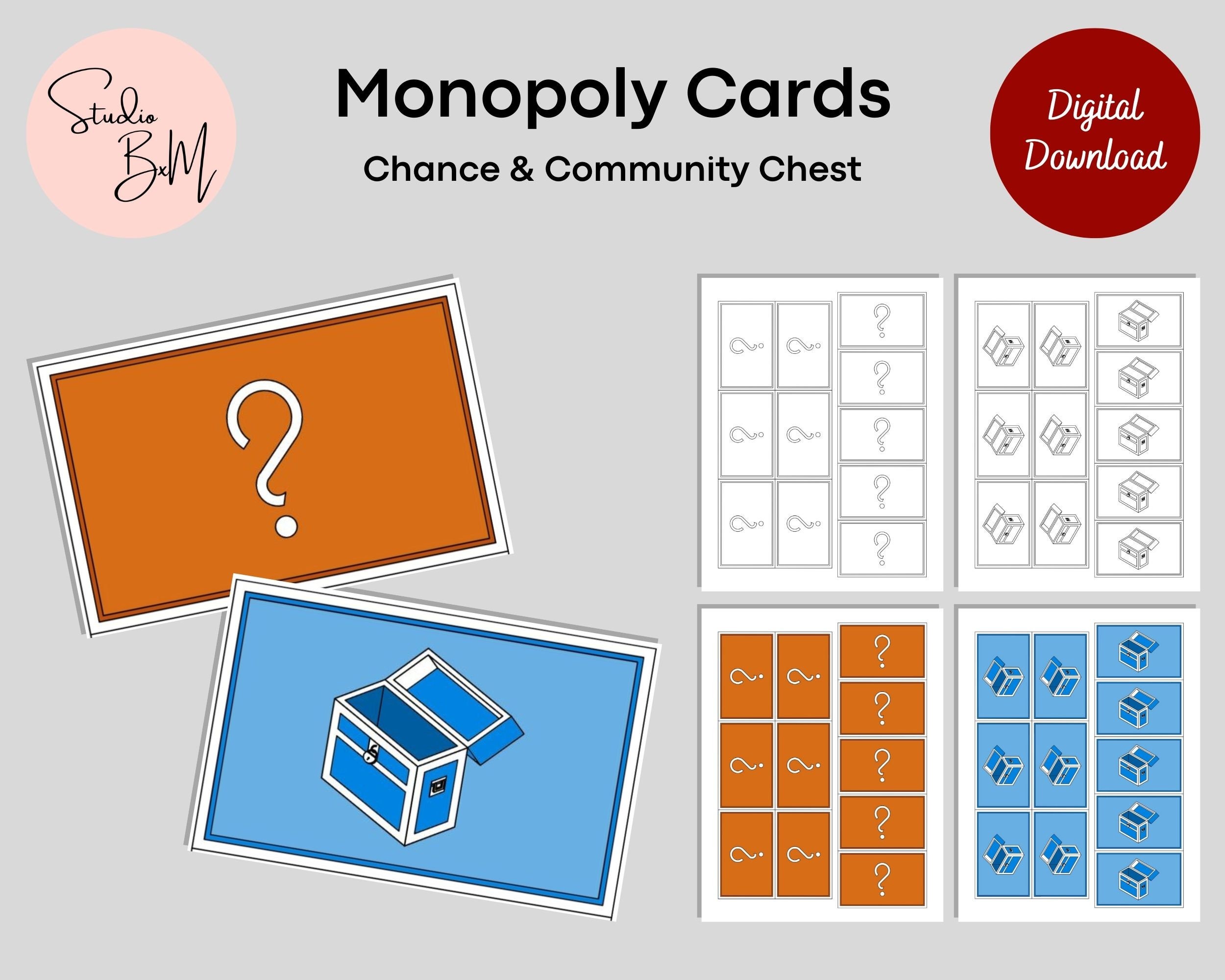 Monopoly board, Monopoly, Monopoly cards