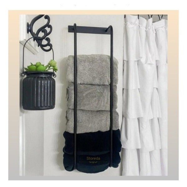 Wall Mounted for Bathroom, Metal Towel Racks, Wall Towel Storage, Bathroom Wall Towel Shelf, Wall Mounted Modern Towel, Towel Storage Rack