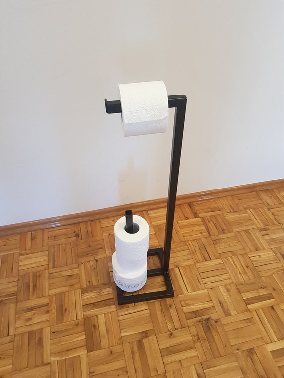 Free Standing Toilet Paper Holder Stand, Bathroom Toilet Tissue