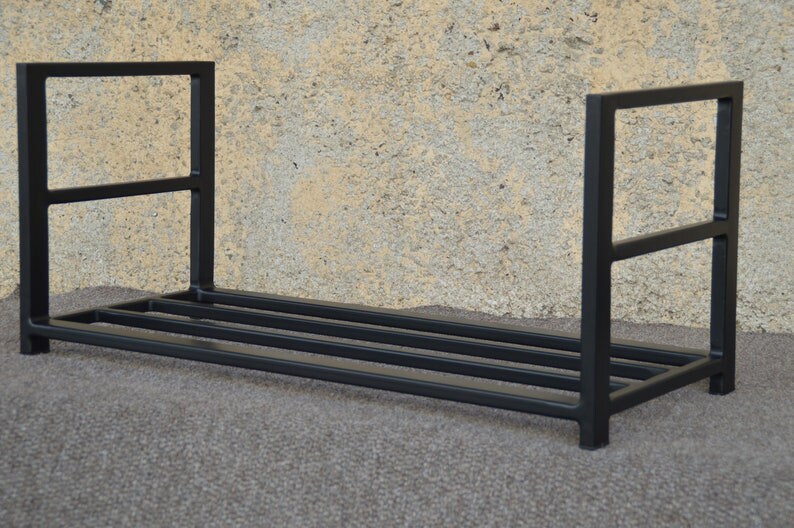 Indoor Firewood Rack, Metal Log Holder, Firewood Storage Rack