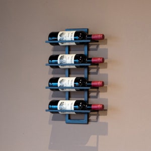 Yaheetech Botellero Metálica 126 cm de Pared de 10 Botellas Vertical para  Vinos