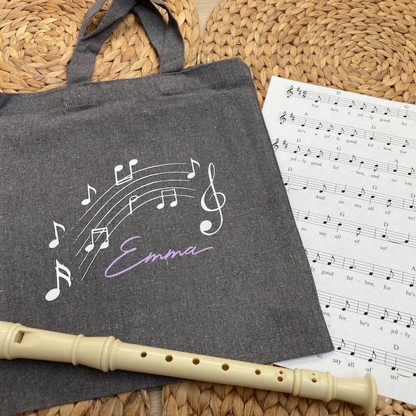 Tasche Musikschule, Notentasche personalisiert