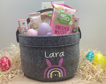 Osterkorb, Geschenkkorb Ostern Filz personalisiert