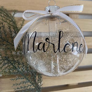 Geldgeschenk Weihnachten, Weihnachtskugel personalisiert