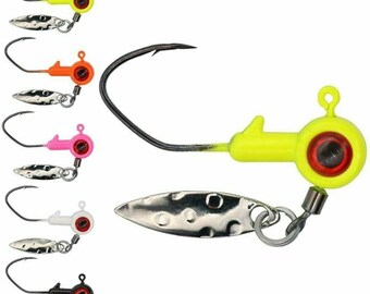 Underspin Jig Heads Crappie Jig Head Assorted Colors -  Canada
