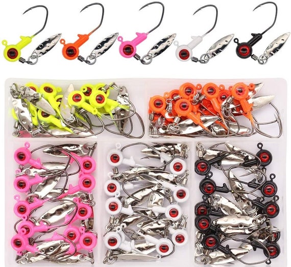 Jig Hooks Easy Spirit Jig Ned Rig Jig Heads 20Pcs Heads Crappie