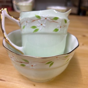 Vintage Royal Bone China Sugar and Milk Set by Sampson Smith