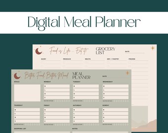 Digital Meal Planner & Grocery List