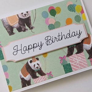 Handmade Happy Birthday Card, Celebration Card