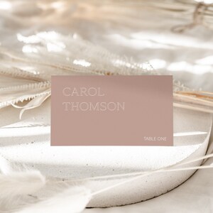 Modern Wedding Place Cards, Minimalist Wedding Place Cards, Modern Name Cards, Elegant Wedding Place Cards, DIY Wedding Place Cards - SEOUL