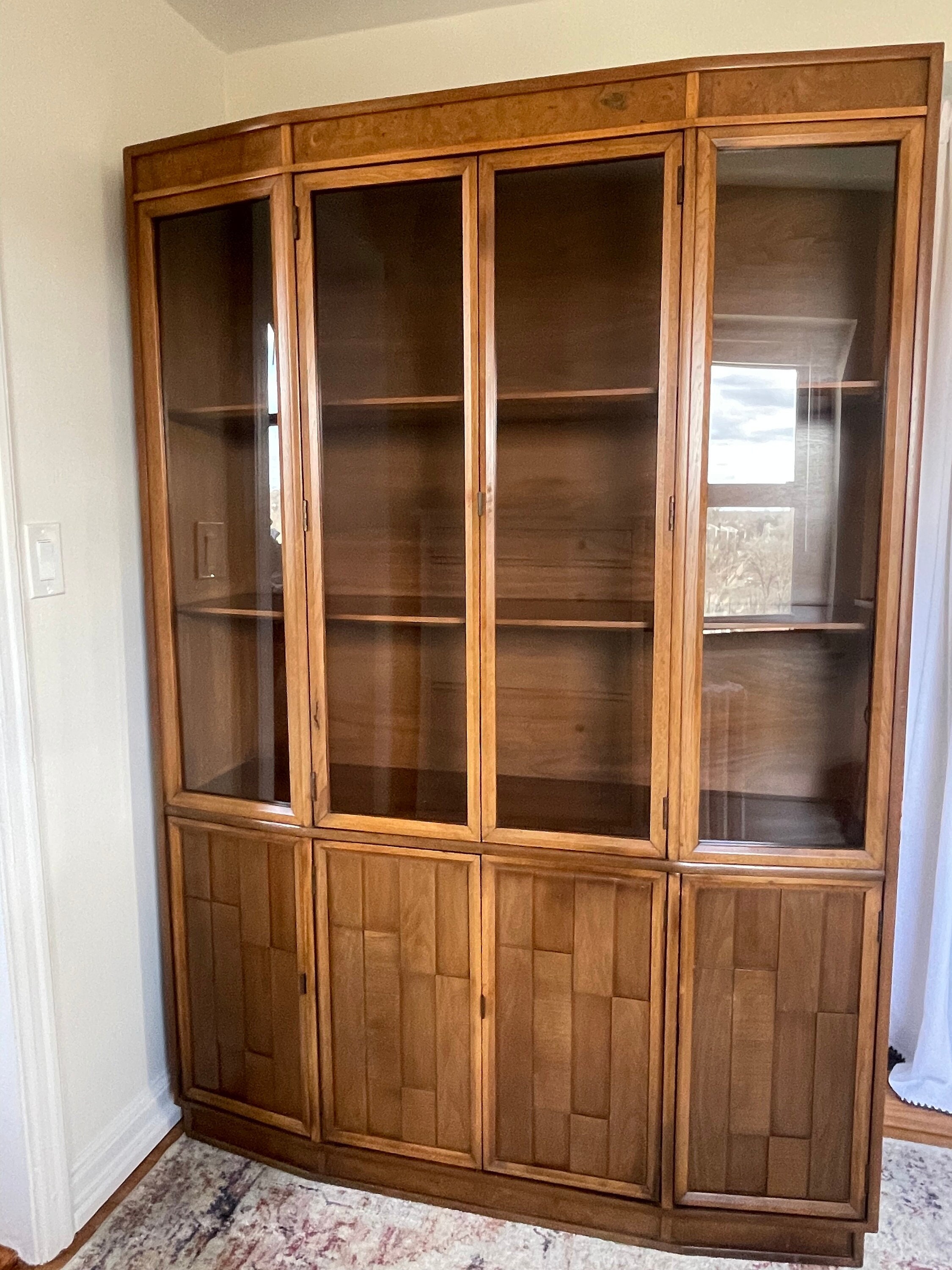 Mid-century Kroehler China Hutch Cabinet - Etsy