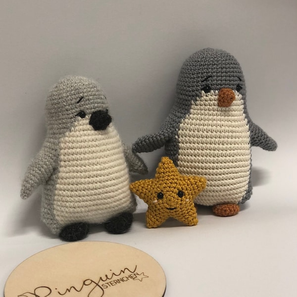 Häkelanleitung - Pinguin "Sternchen" - deutsch