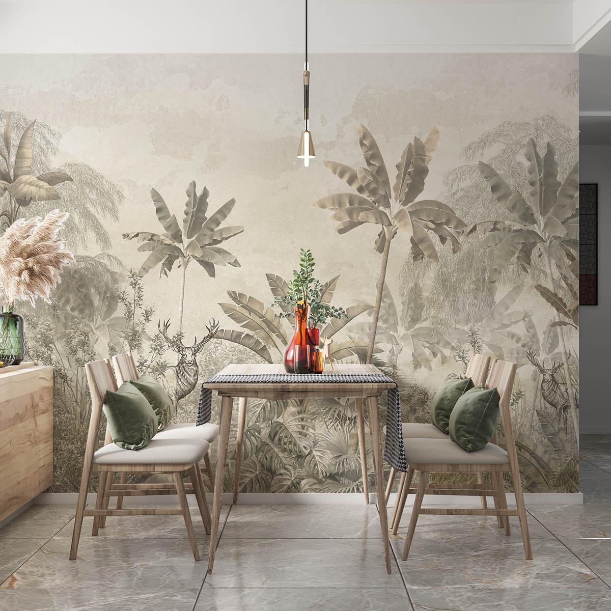 Tropical Banana Leaf Wallpaper: Forest Design (Digital File)