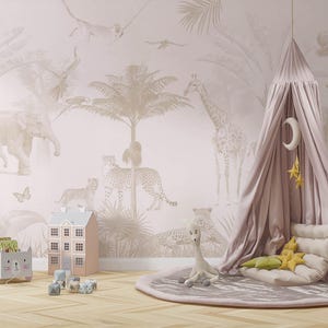 Safaridieren, schattige safaridieren voor kinderkamerontwerp, voor digitale print. Digitaal bestand.