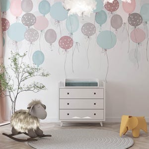 Hot air Balloons, Cute Balloon , Colored Balloon  , Child Room Design  For Digital Print. Digital File.