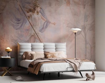 Antique Wallpaper Design : Sculpture woman (Digital File)