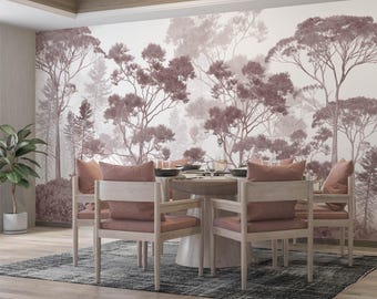 Monochrom tropical trees wallpaper design , For Digital Print. Digital File.