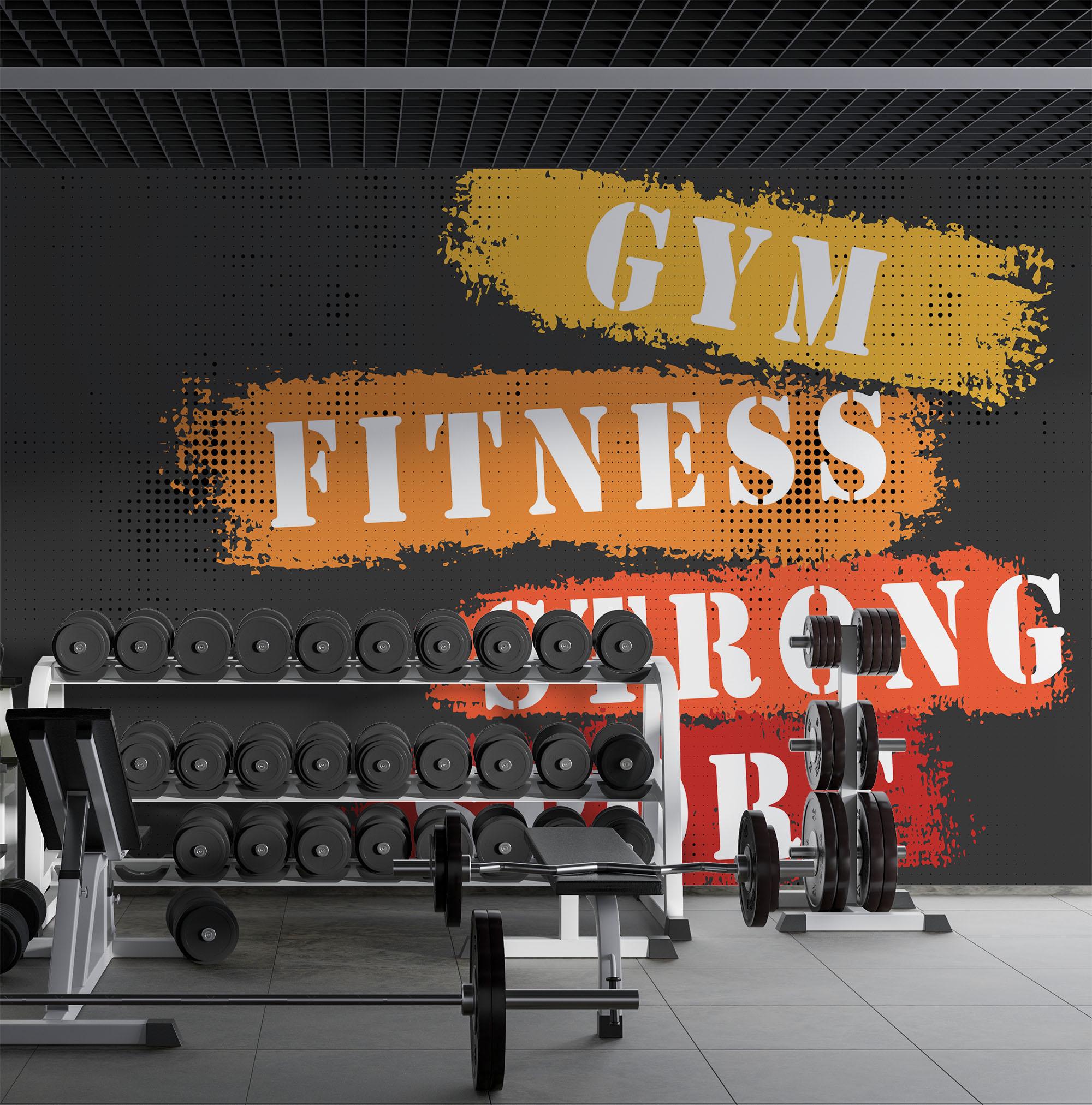 Fitness center mural - Etsy México, image size:2000x2025