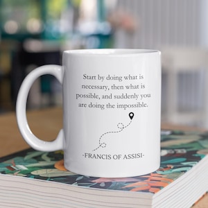 St Francis of Assisi Mug, Christian Gifts, Christian Mugs, Inspirational Mug