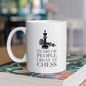 Funny Chess Mug, Chess Lovers Gift, Chess Pieces Mug, Gifts for Him