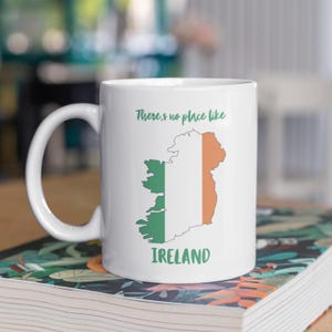 Ireland Coffee Mug, Irish Gifts, Ceramic Travel Mug, Travel Gift