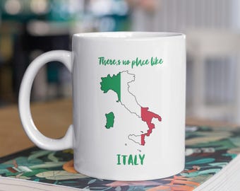 Italy Coffee Mug, Italy Map, Italian Gifts, Travel Gift, Ceramic Travel Mug