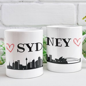 Sydney Mugs, Sydney Skyline Mugs, Sydney Landmark Mugs, I Love Sydney