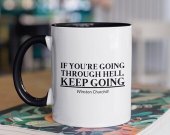 Winston Churchill Mug, Churchill Speech Mug, Churchill Motivation