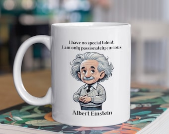 Albert Einstein Mug, Physics Mug, Einstein Quote Mug, Physics Gifts