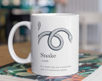 Taza de serpiente, taza para amantes de las serpientes, tazas de reptiles, taza para amantes de los reptiles