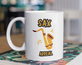 Tazas divertidas de jazz, tazas de música jazz, tazas de saxofón, tazas para amantes del jazz