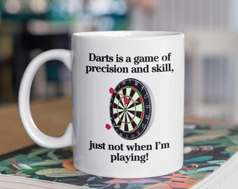 Funny Darts Mug, Darts Fan Mug, Gifts for Darts Player, Darts Gifts