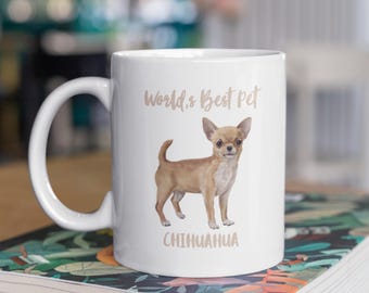 Chihuahua Coffee Mug, Chihuahua Gift, Dog Gifts, Dog Mug, Gifts for Her