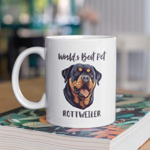 Rottweiler Coffee Mug, Rottweiler Gifts, Dog Gifts, Dog Mug, Pet Gifts