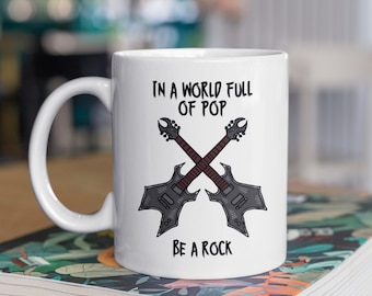 Funny Guitar Mug, Guitar Player Mug, Musician Mug, Rockband Mug, Gift for Him