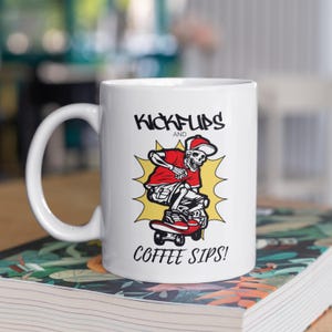 Tazza da skateboard, tazza da skateboard, regalo da skateboard, tazza grunge, regalo per lui