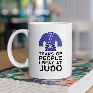 Funny Judo Mug, Judo Gift, Martial Arts Gift, Black Belt, Gift for Him