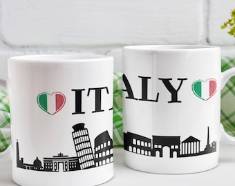 Italy Mugs, Italy Lover Mugs, Italian Landmark Mugs, Italy Travel Mug