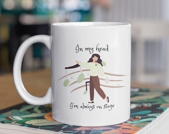 Singing Mug, Singing Gifts, Singer Mug, Music Gift Singing, Music Mug