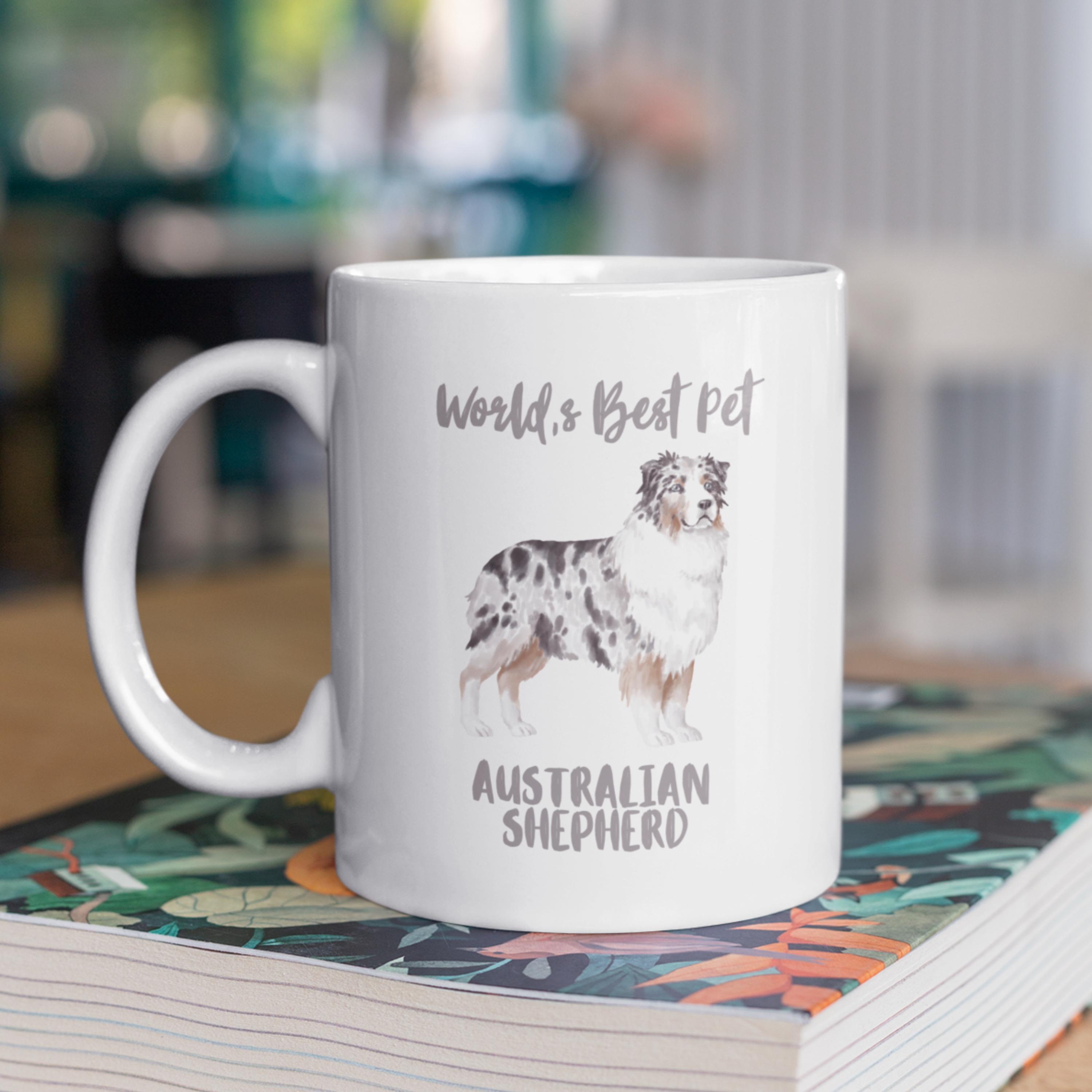 Australian Shepherd Coffee Mug, Aussie Shepherd Mug, Dog Gifts, Dog Mug
