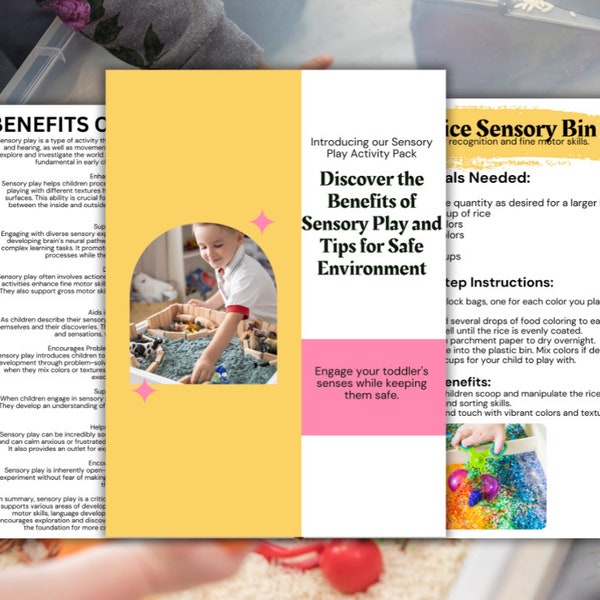 Discover the Benefits of Sensory Play and Tips for Safe Environment, ebook, sensory bin ideas