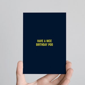 Postkarte Poo Geburtstag Lustig Karte Birthday Best Friend Partner