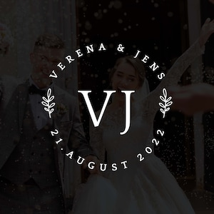 Wedding Logo Icon Wedding Initial Logo Ready-made template