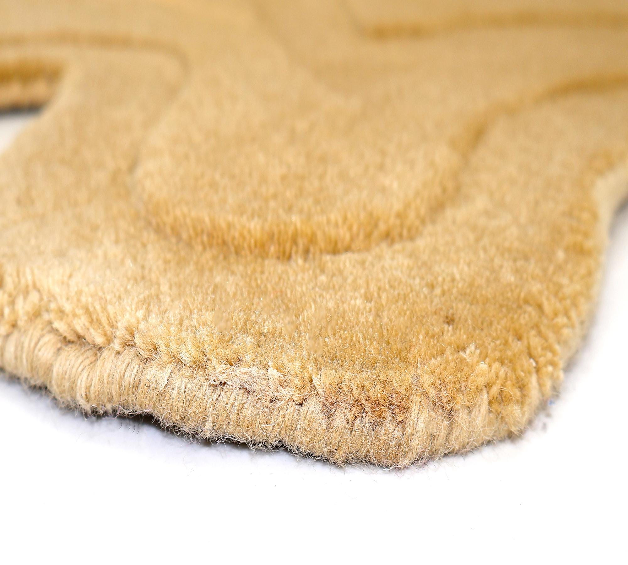 C Shape Rug Irregular Shaped Rug Tufted Wool Rug Woolen Area Rugs Carpets for ...