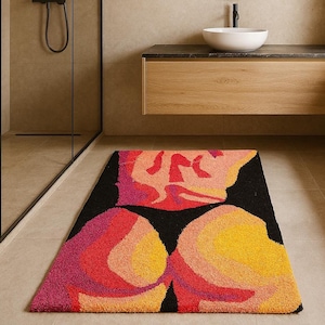 Thermal Women&#39;s Body Tufted Rug , Body Rug, Woman Body Rug, Custom Rug, 2x3 3x5 4x6 Feet