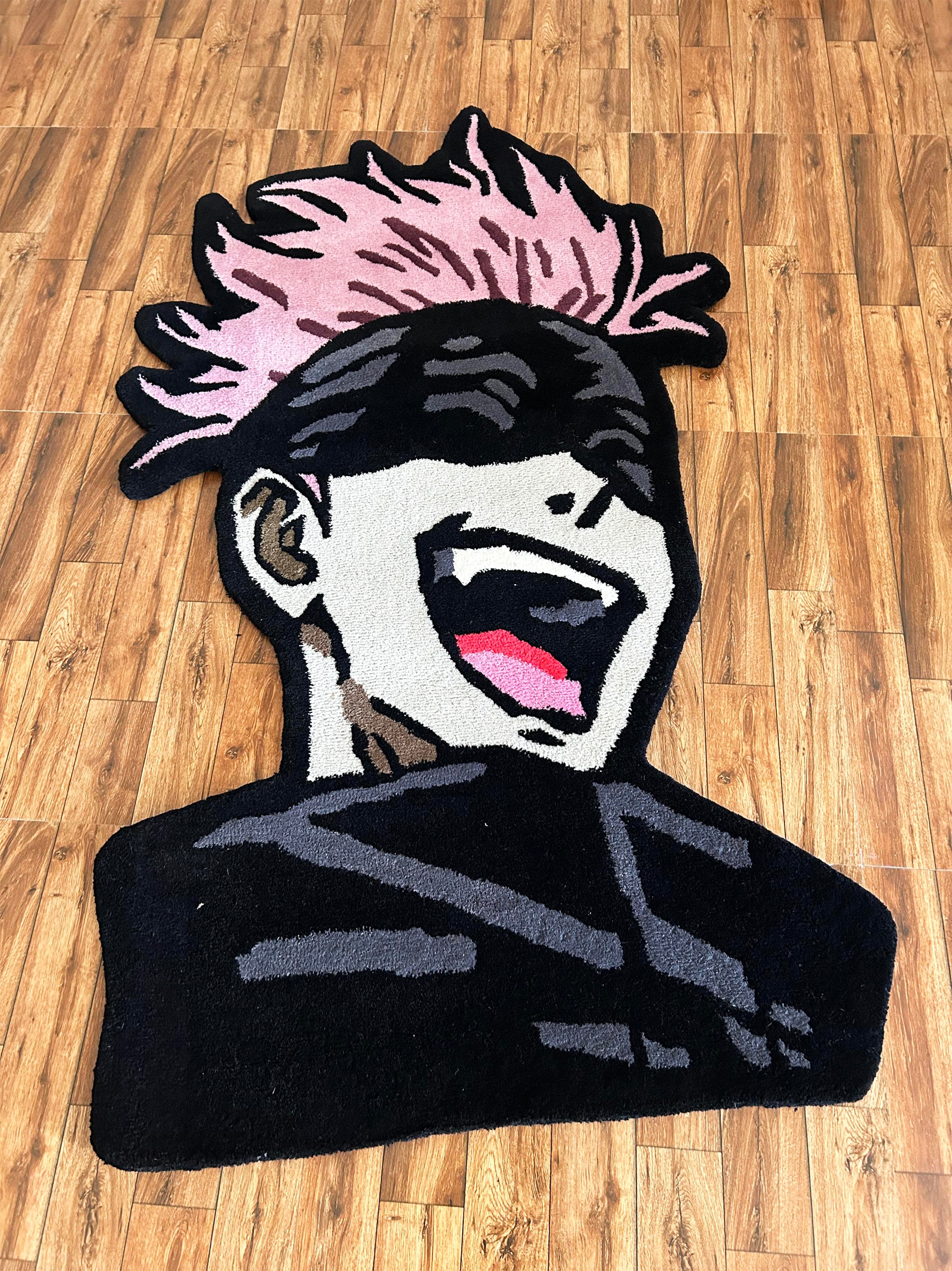 Satoru Gojo Wool Rug: Anime Bedroom Decor, Hand-tufted Carpet - Etsy
