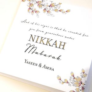 Carte De Mariage Nikkah Moubarak| Et nous vous avons créé par paires