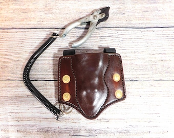 Custom Manley pliers sheath with belt clips