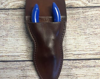 Funda de cuero para alicates Manley con presilla para cinturón