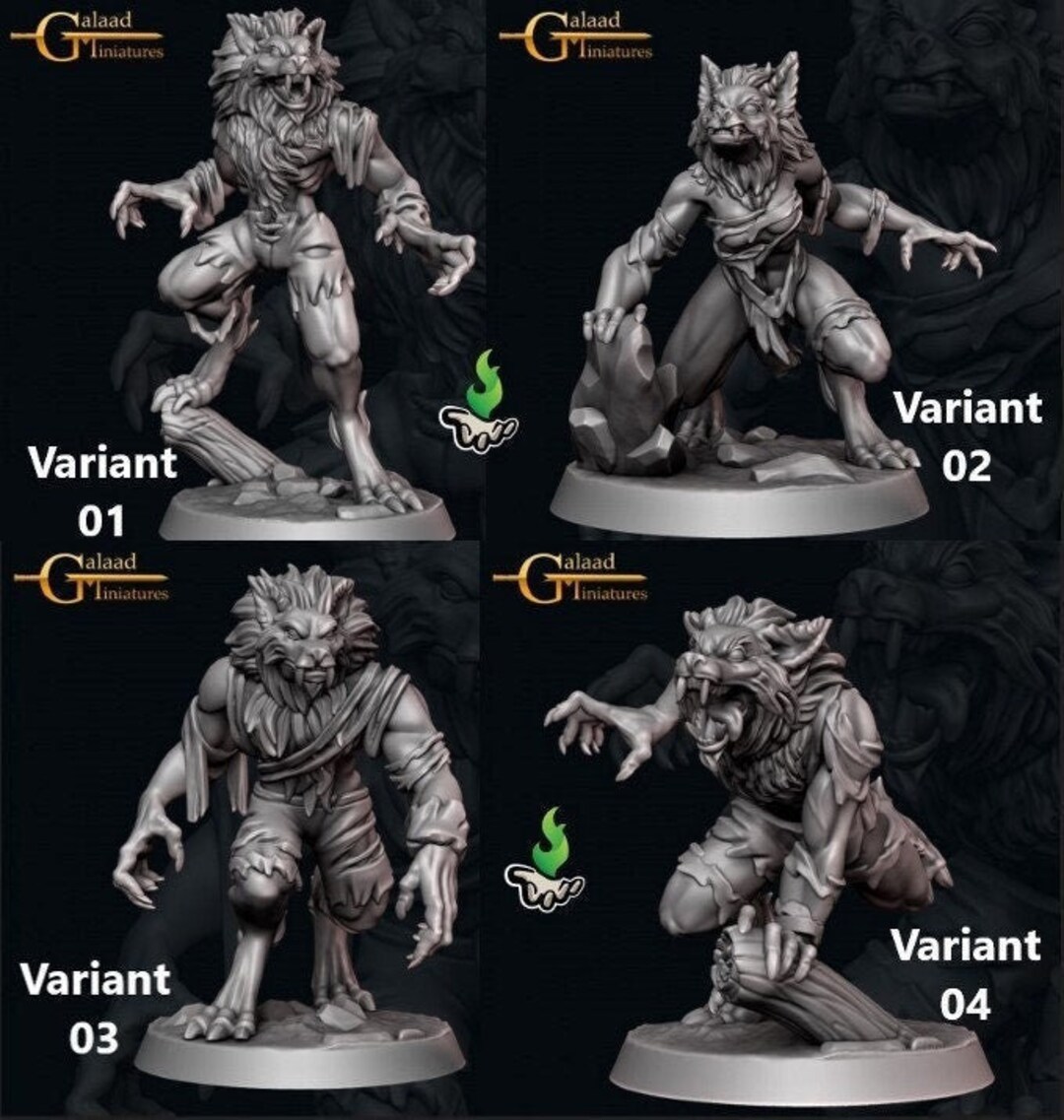 4 Variants Wolf 4 Variants Flexible High Details Stronger Hunters - Etsy